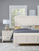 Vaughan-Basset Timber Creek Distressed White Queen Bed-1