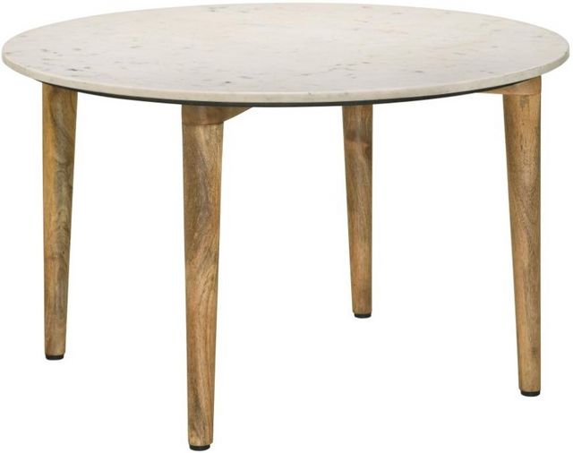 Coaster® Aldis Natural/White Coffee Table-0