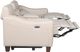 Steve Silver Co. Giorno Ivory Dual Power Reclining Loveseat with Console-4
