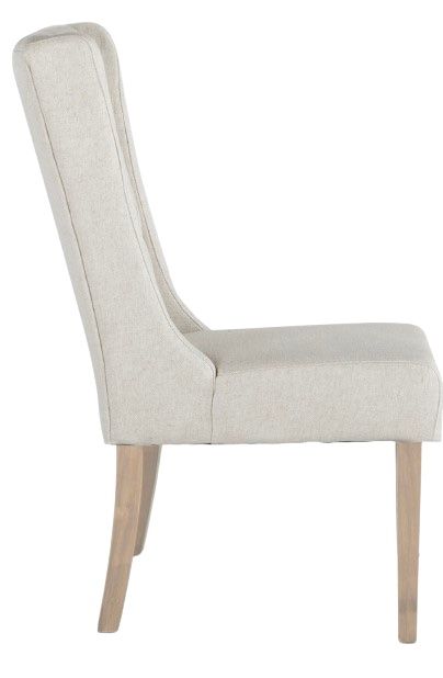 Home Trends & Design Lara Napoleon/Off White Dining Chair-2