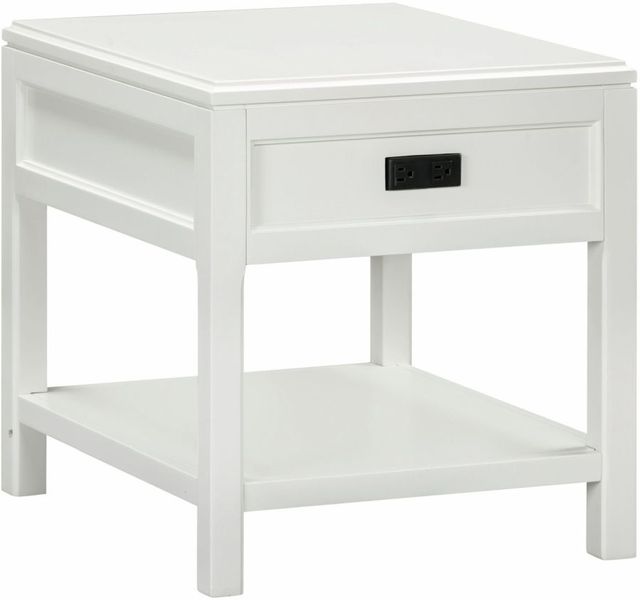 aspenhome® Alexander White End Table-3