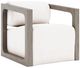 Bernhardt Leilani Bernhardt Exteriors Weathered Teak/White Fabric/Wooden Outdoor Swivel Chair-0
