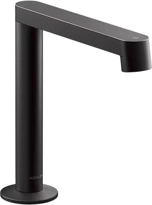 KOHLER® Components® Matte Black Touchless Single-Hole Lavatory Faucet with Kinesis® Sensor Technology-0