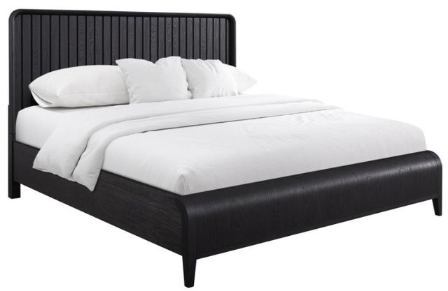 Bernards Elure Peppercorn Waterfall King Panel Bed-0