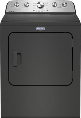 Maytag® 7 Cu. Ft. Volcano Black Front Load Gas Dryer with Pet Pro Option
