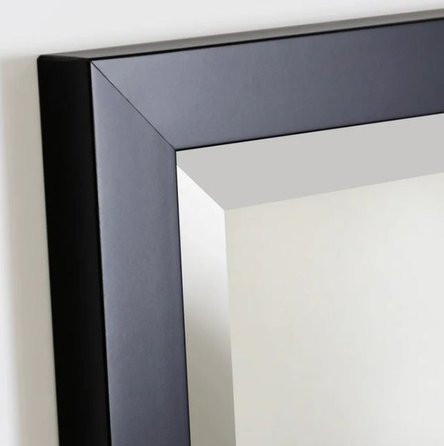 Stylecraft Black Beveled Framed Wall Mirror-1