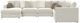 Jackson Furniture Ritzy 3-Piece Bone Left-Arm Facing Sectional and Chaise-3