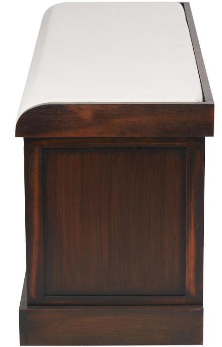 Deco Marche Brown/White Storage Bench-1