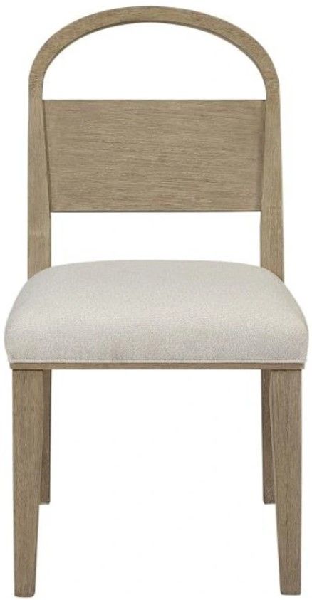 Bernards Trilogy Toffee/White Sand Arch Back Side Chair-1