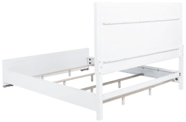 Coaster® Gracemont 5-Piece Light Gray/White California King Panel Bedroom Set-2