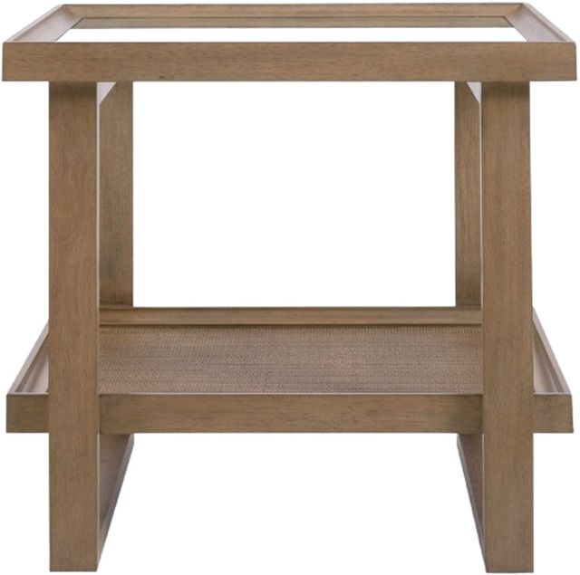 Hooker® Furniture Sonnet Glass Top End Table with Wren Base-2