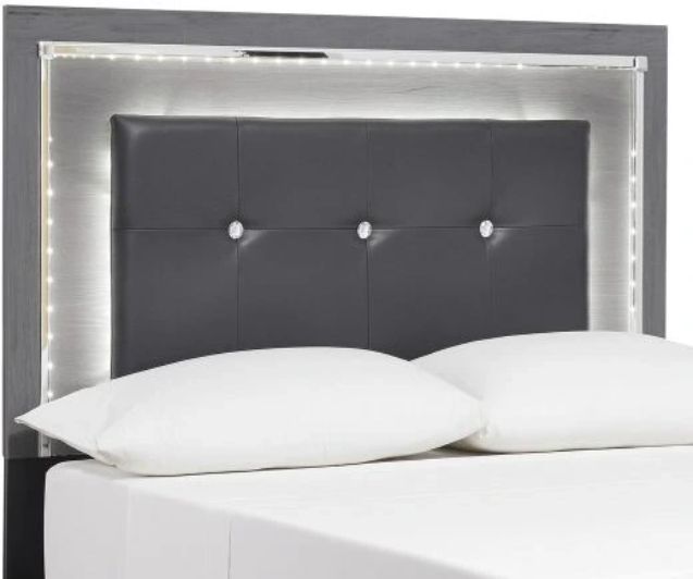 Signature Design by Ashley® Lodanna Gray Full Upholstered Panel Headboard-0