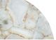 Zuo® Modern Haru White Stone Side Table with Gold Framework-3
