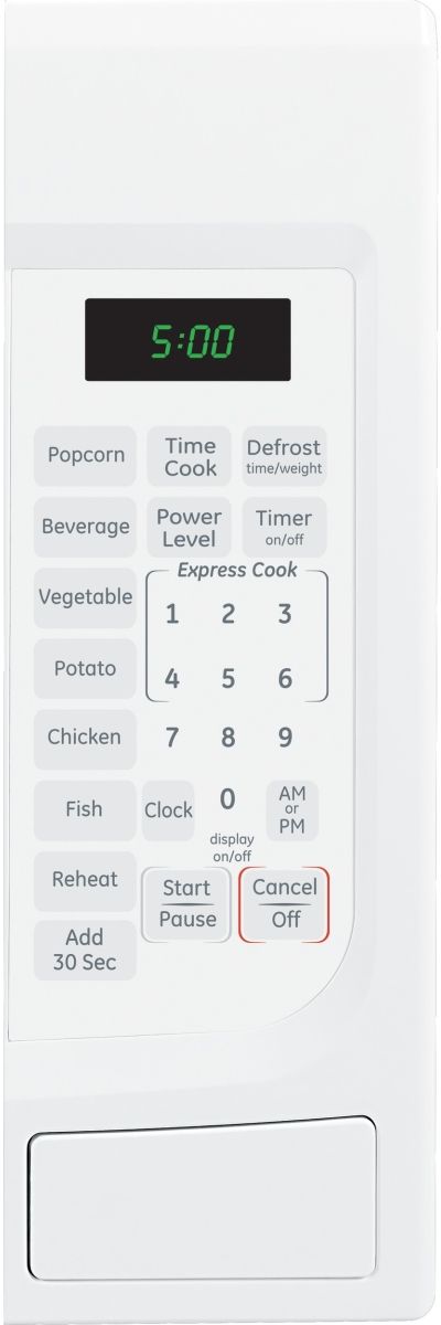 GE® 1.4 Cu. Ft. White Countertop Microwave-2
