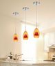 Cal® Lighting & Accessories Amber/Red Mini Pendant-1