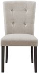 Elements International Lexi 5-Piece Taupe/White Rectangular Dining Set-3