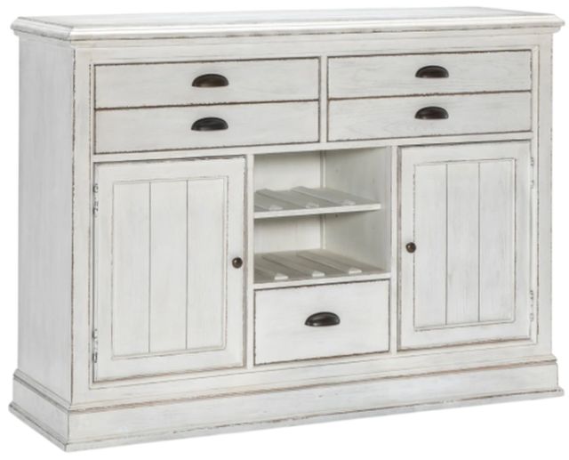 Legacy Classic Cottage Park Aged White Credenza-0