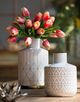 A & B Home Gold/White Vase-4