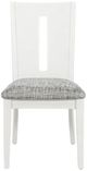Jofran Inc. Urban Icon Gray/White Slotback Dining Side Chair-2