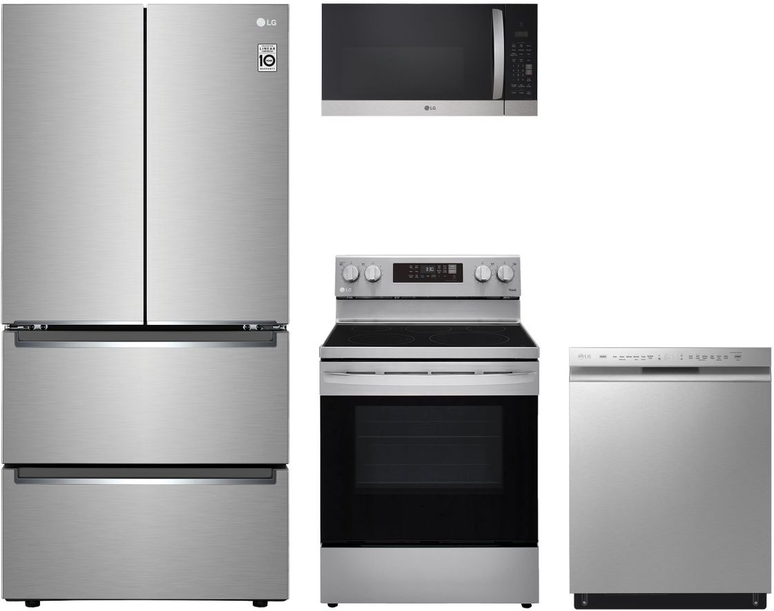 LG 4 Piece Stainless Steel Kitchen Package Cole s Appliance Home Furnishings