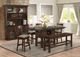 Homelegance® Schleiger Burnished Brown Counter Dining Bench-1