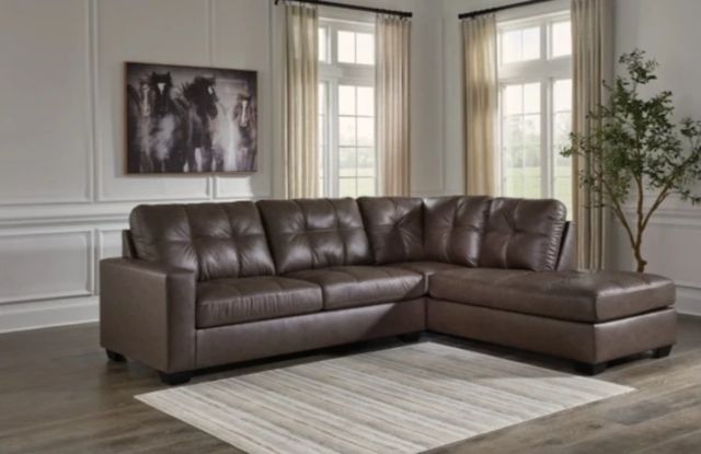 Benchcraft® Barlin Mills 2-Piece Umber Right-Arm Facing Sectional and Chaise-3