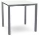 Amisco Customizable Carbon 36" White Glass Square Counter Height Table-0