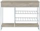 Coaster® Melrose Chrome/Gray Wine Cabinet-4