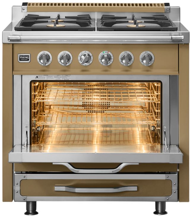 Viking® Tuscany 36" Golden Hour Pro Style Dual Fuel Range-1