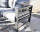 Signature Design by Ashley® Amora Charcoal Gray Fabric/Steel Outdoor Loveseat-4