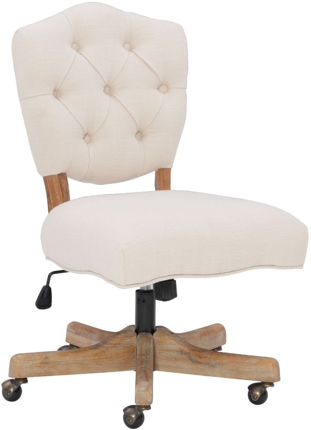 Linon Katie White Office Chair-0
