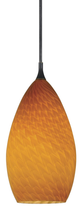 Cal® Lighting & Accessories Uni Pack Brushed Steel/Light Amber Scale Pendant-0