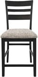 Jofran Inc. Altamonte Dark Charcoal/Gray Ladderback Counter Stool-2