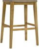 Armen Living Jane 2-Piece Amber Glow/Twilight Taupe Barstool Set-4