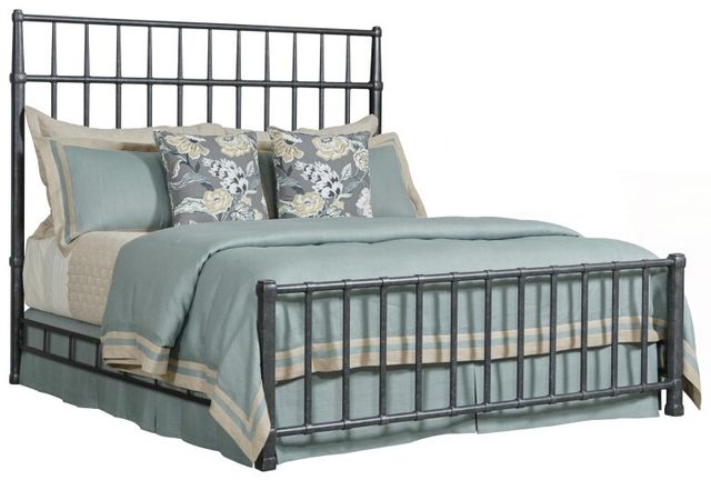 Kincaid® Abode Sylvan Black King Metal Rod Bed-0