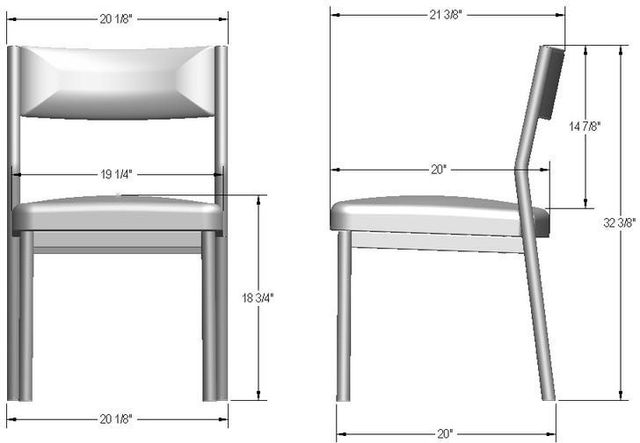 Amisco Customizable Adriana Dining Side Chair-2