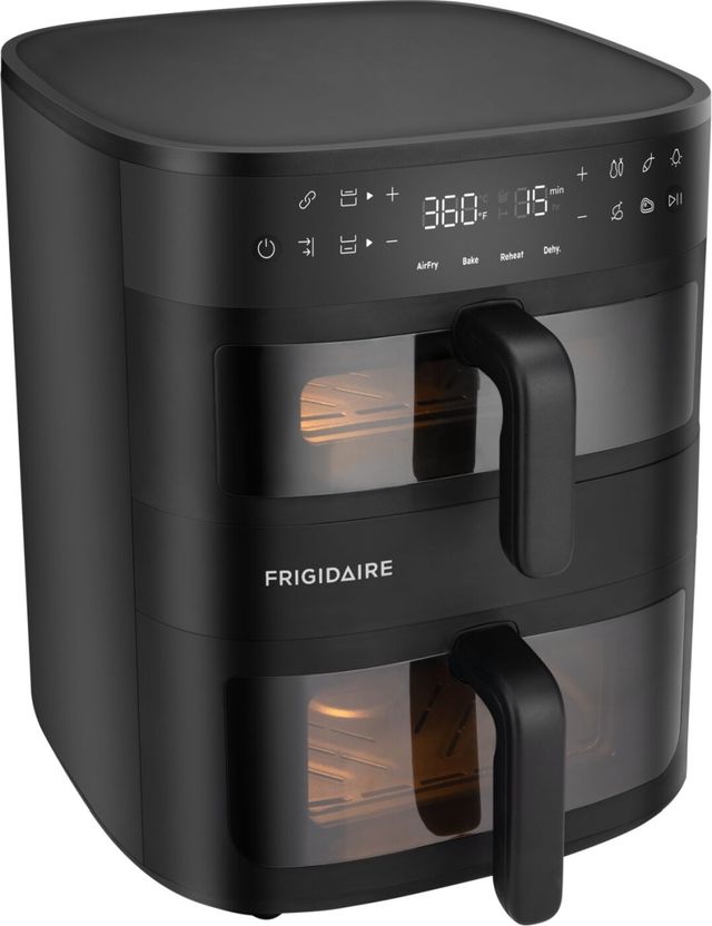 Frigidaire® 11.6 Quart Black 4-in-1 DualZone Air Fryer with Sync Cook-3