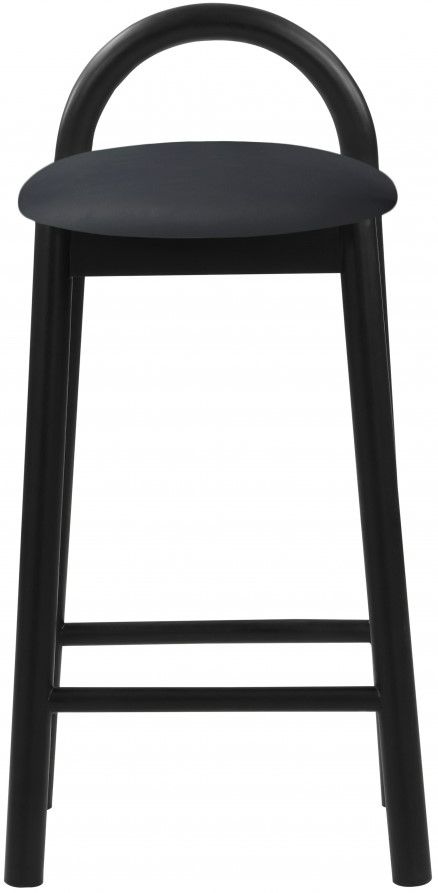 Meridian Furniture Calvin Black Vegan Leather Counter Stool-1