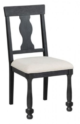 Furniture of America® Neue Mills Black Side Chair-0