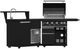 FORNO® All’Aperto 99" Black Outdoor Kitchen Kit-3