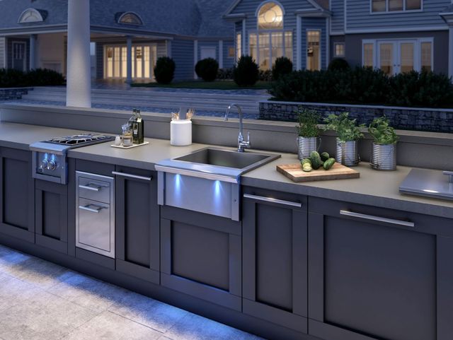 XO 24" Stainless Steel Pro-Grade Luxury Apron Sink and Faucet-2
