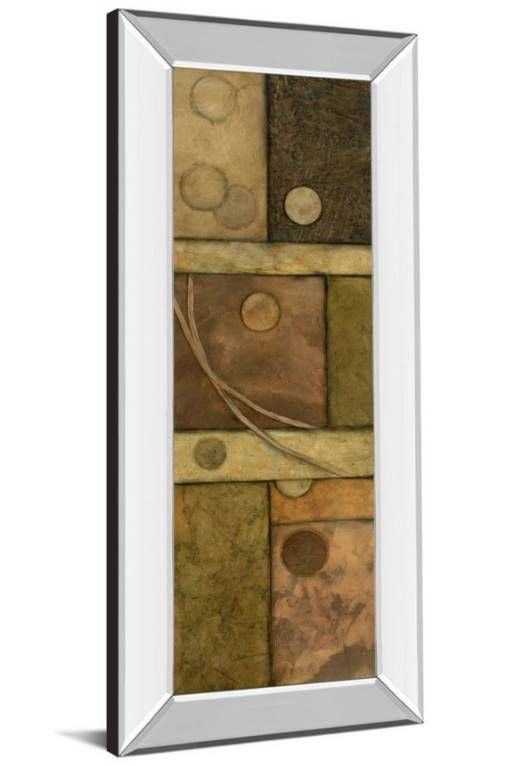 Classy Art Circle Game II by Norm Olson Mirror Framed Wall Art-1