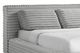 Elements International Rosebery Light Gray Upholstered King Bed-1