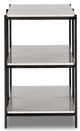 Magnolia Home by Joanna Gaines Lily Black/Hammered Gray Console Table-1