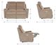 La-Z-Boy® Emmons Pewter Power Reclining Loveseat with Headrest-2