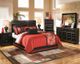 Signature Design by Ashley® Shay 2-Piece Almost Black Queen/Full Panel Headboard Bed Set-3