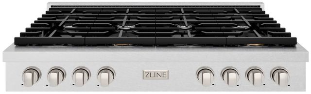 ZLINE Paramount 48" Satin Stainless Steel Gas Cooktop-0