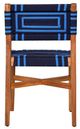 Zuo® Modern Serene Blue/Natural Wood Outdoor Dining Chair-3