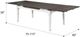 Emerald Home Mountain Retreat Dark Mocha Dining Table Antique White Base-2