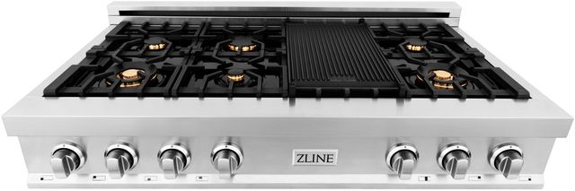 ZLINE 48" Stainless Steel Gas Rangetop-1